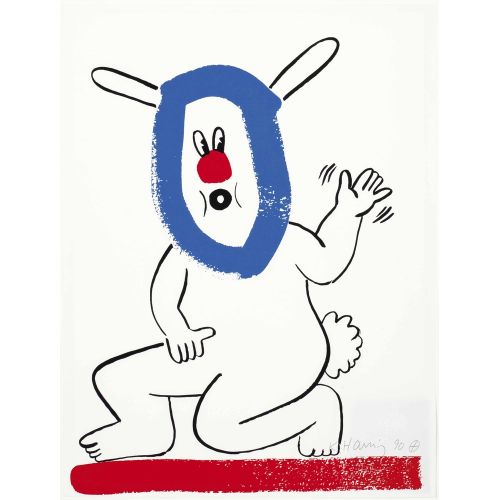 Keith Haring, Kırmızı Ve Mavinin Öyküsü: Tek Baskı