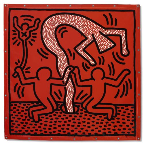 Keith Haring, Untitled 3 Pop Art Keith Haring, Untitled 3 Pop Art Art Movements Canvas, Drawing Paper Prints, Reproduction Oil Painting and High Resolution Image