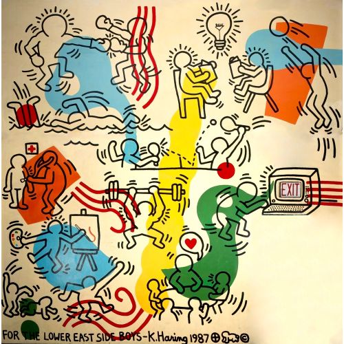 Keith Haring, Boys Club Mural