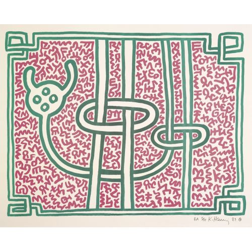 Keith Haring, Chocolate Buddha VII