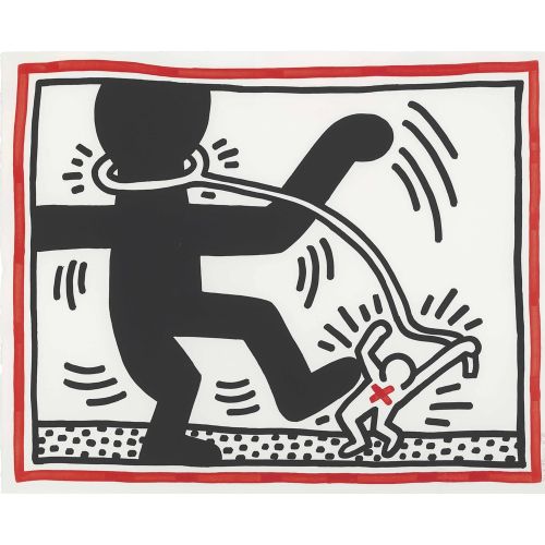Keith Haring, Untitled, From Free South Africa Pop Art Keith Haring, Untitled, From Free South Africa Pop Art Art Movements Canvas, Drawing Paper Prints, Reproduction Oil Painting and