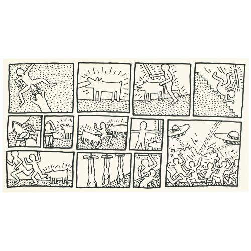 Keith Haring, Untitled, From The Blueprint Drawings Pop Art Keith Haring, Untitled, From The Blueprint Drawings Pop Art Art Movements Canvas, Drawing Paper Prints, Reproduction Oil Painting