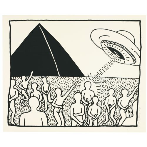 Keith Haring, Untitled, From The Blueprint Drawings 6