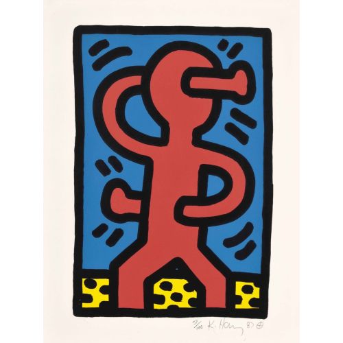 Keith Haring, Untitled, One Plate 2