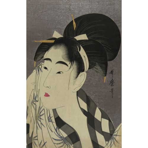 Kitagawa Utamaro, Ase O Fuku Onna Kitagawa Utamaro, Ase O Fuku Onna