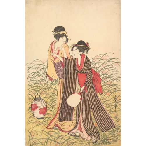 Kitagawa Utamaro, Musashino Ukiyo-e Art Movements Canvas, Drawing Paper Prints, Reproduction Oil Painting and High Resolution