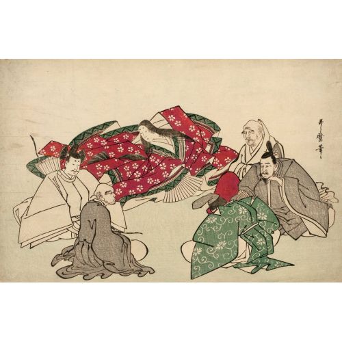 Kitagawa Utamaro, Rokkasen Ukiyo-e Art Movements Canvas, Drawing Paper Prints, Reproduction Oil Painting and High Resolution