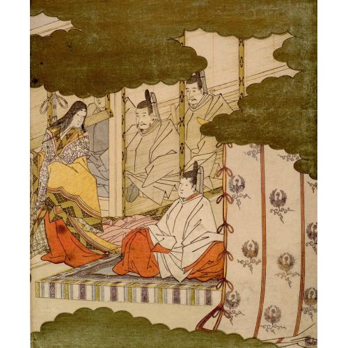 Kitagawa Utamaro, The World In Silver, A Meeting Ukiyo-e Kitagawa Utamaro, The World In Silver, A Meeting Ukiyo-e Art Movements Canvas, Drawing Paper Prints, Reproduction Oil Painting