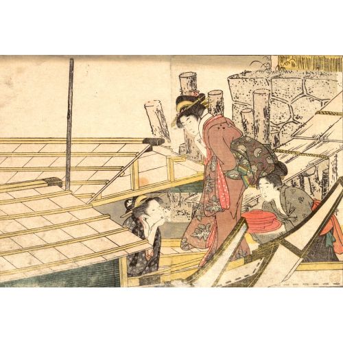 Kitagawa Utamaro, Women Gossip Kitagawa Utamaro, Women Gossip