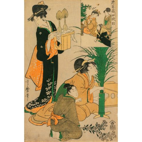 Kitagawa Utamaro, Chushingura Act Iv Sadakat Deposu Kitagawa Utamaro, Chushingura Act Iv Sadakat Deposu