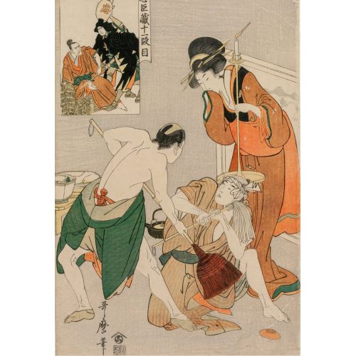 Kitagawa Utamaro, Chushingura Act Xı Sadakat Deposu Kitagawa Utamaro, Chushingura Act Xı Sadakat Deposu