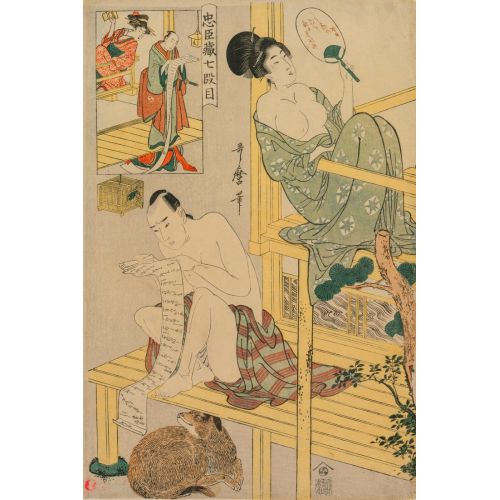 Kitagawa Utamaro, Act VII From The Series The Storehouse Of Loyal Retainersn Kitagawa Utamaro, Act VII From The Series The Storehouse Of Loyal Retainersn