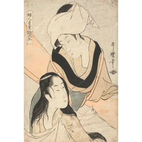 Kitagawa Utamaro, Doeken Spannen Ukiyo-e Kitagawa Utamaro, Doeken Spannen Ukiyo-e Art Movements Canvas, Drawing Paper Prints, Reproduction Oil Painting and High