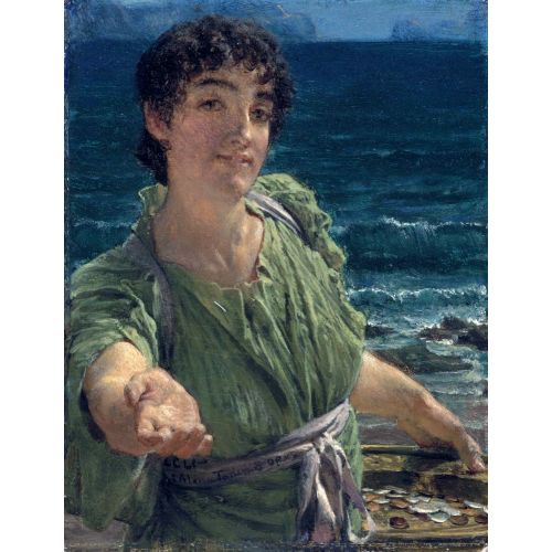 Una Carita, A Face, Lawrence Alma-Tadema Una Carita, A Face, Lawrence Alma-Tadema