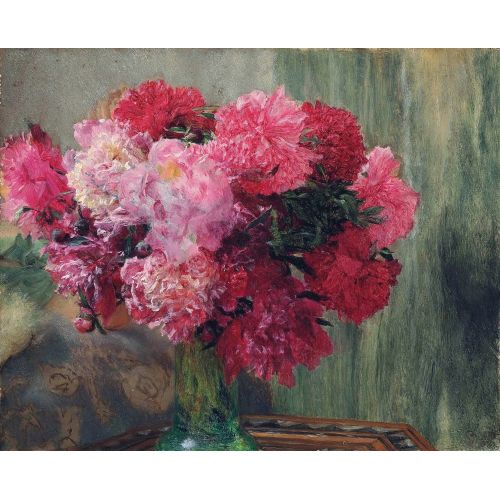 Japanese Peonies, Lawrence Alma-Tadema Japanese Peonies, Lawrence Alma-Tadema