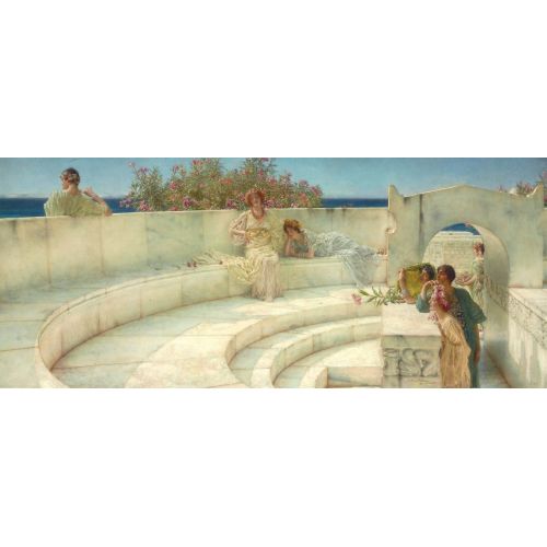 Under The Roof Of Blue Ionian Weath, Lawrence Alma Tadema Under The Roof Of Blue Ionian Weath, Lawrence Alma Tadema