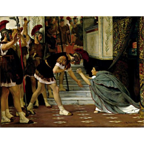 Proclaiming Claudius Emperor, Lawrence Alma-Tadema Proclaiming Claudius Emperor, Lawrence Alma-Tadema
