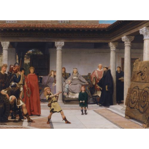Education Of The Children Of Clovis, Lawrence Alma-Tadema Education Of The Children Of Clovis, Lawrence Alma-Tadema