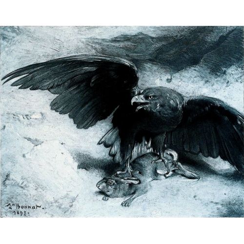 Leon Bonnat, Aigle Et Lapin