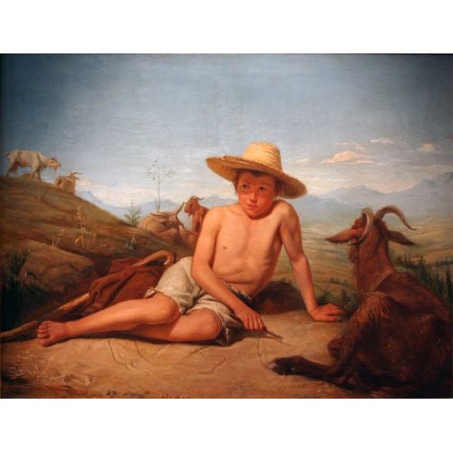 Leon Bonnat, Giotto Keeping The Goats