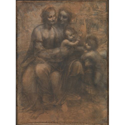St Anne Ve Vaftizci Yahya İle Bakire Ve Çocuk, Leonardo Da Vinci St Anne Ve Vaftizci Yahya İle Bakire Ve Çocuk, Leonardo Da Vinci