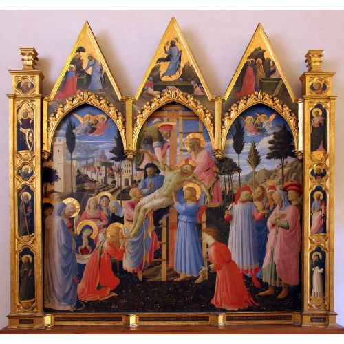 Lorenzo Monaco, İsa'nın Çarmıhtan İndirilişi Lorenzo Monaco, İsa'nın Çarmıhtan İndirilişi Gotik Sanat Akımları