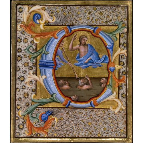 Lorenzo Monaco, C Harfi Başlangıcı İçinde Son Yargı Lorenzo Monaco, C Harfi Başlangıcı İçinde Son Yargı Gotik Sanat Akımları
