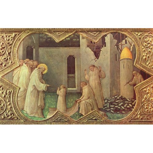 Lorenzo Monaco, Aziz Benedict'in Hayatından Bir Sahne Lorenzo Monaco, Aziz Benedict'in Hayatından Bir Sahne Gotik Sanat Akımları