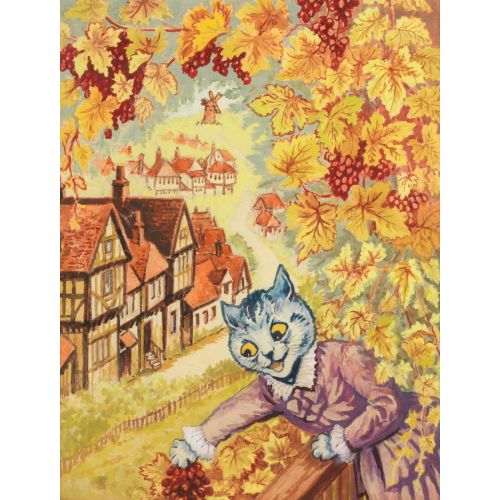 Louis Wain, Balkonda Üzüm Toplamak