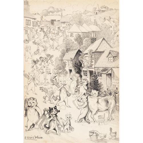 Louis Wain, Golf Oynayan Kediler