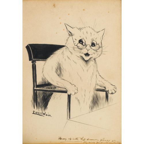 Louis Wain, Akşam Yemeğiyle Acele Et! Louis Wain, Akşam Yemeğiyle Acele Et!