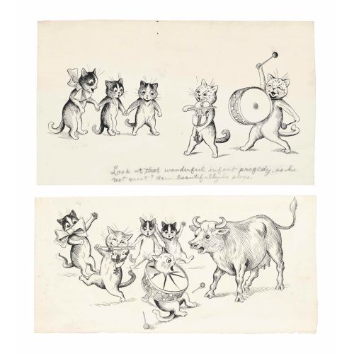 Louis Wain, Look At That Wonderful Infant Progedy Is He Not Great Art Nouveau Louis Wain, Look at that wonderful infant progedy is he not great Art Nouveau Art Movements Louis Wain, Look at that wonderful