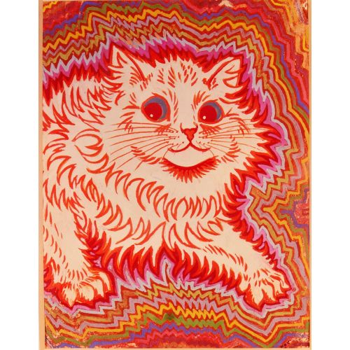 Louis Wain, Psychedelic Cat 1 Art Nouveau Louis Wain, Psychedelic Cat 1 Art Nouveau Art Movements Louis Wain, Psychedelic Cat 1, Art Nouveau, can be purchased or