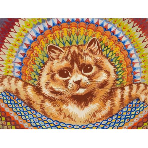 Louis Wain, Psychedelic Cat 3 Art Nouveau Art Movements Louis Wain, Psychedelic Cat 3, Art Nouveau, can be purchased or
