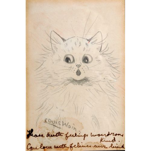 Louis Wain, Bir Kedinin Çalışması