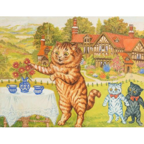 Louis Wain, Bahçede Çay Partisi