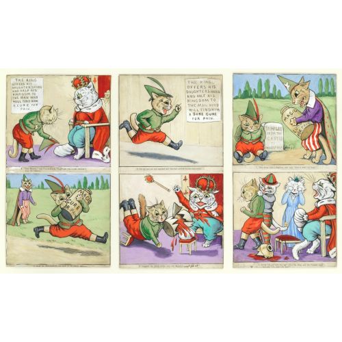 Louis Wain, Çizmeli Kedi Ve Kral