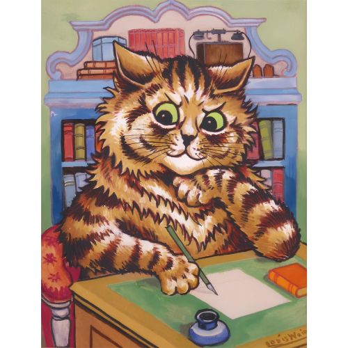 Louis Wain, Angry Cat Art Nouveau Art Movements Louis Wain, Angry Cat, Art Nouveau, can be purchased or downloaded as a