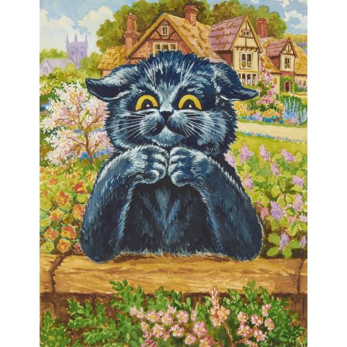 Louis Wain, Bahçede Siyah Kedi