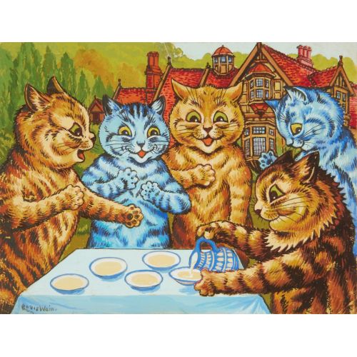 Louis Wain, Çerçevesiz Kedi Çay Partisi