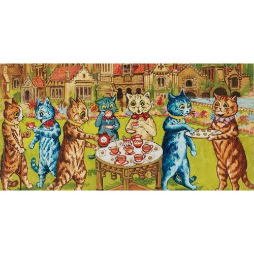 Louis Wain, Kedi Çay Partisi Giclee