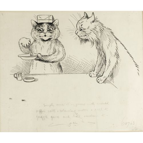 Louis Wain, Dikkatli Kediye Bakan Kimyager Kedi