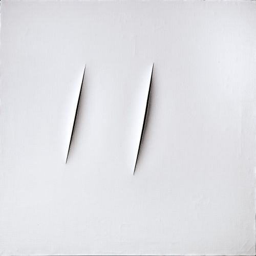 Lucio Fontana, Concetto Spaziale Attese White 30 Lucio Fontana, Concetto Spaziale Attese White 30