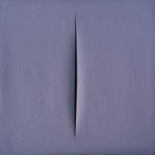 Lucio Fontana, Concetto Spaziale, Attesa Purple Lucio Fontana, Concetto Spaziale, Attesa Purple