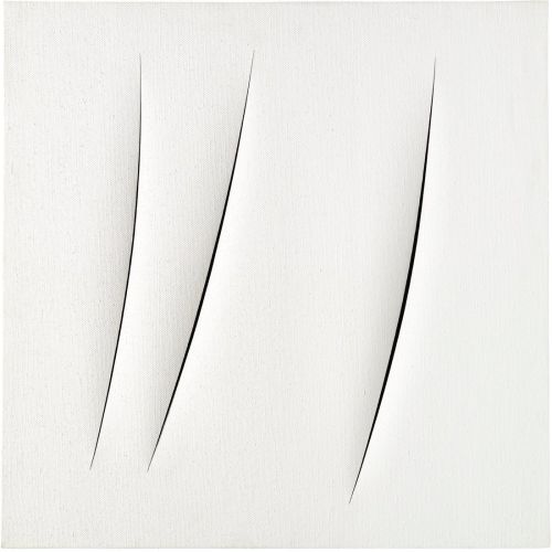 Lucio Fontana, Concetto Spaziale, Attese White 13 Lucio Fontana, Concetto Spaziale, Attese White 13