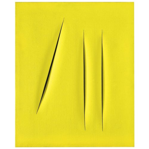 Lucio Fontana, Concetto Spaziale, Attese Yellow 8 Lucio Fontana, Concetto Spaziale, Attese Yellow 8