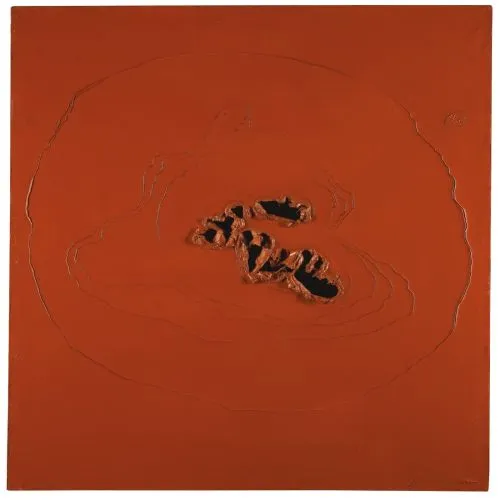 Lucio Fontana, Concetto Spaziale Abstract Lucio Fontana, Concetto Spaziale Abstract Art Movements Canvas, Drawing Paper Prints, Reproduction Oil Painting and High