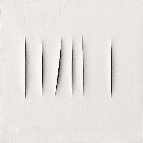 Lucio Fontana, Concetto Spaziale Attese White 28 Lucio Fontana, Concetto Spaziale Attese White 28
