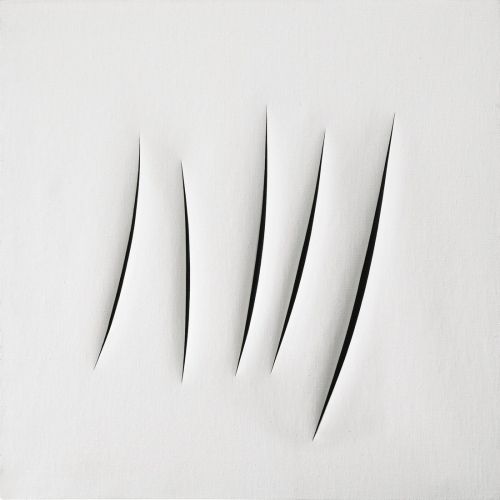 Lucio Fontana, Concetto Spaziale, Attese White 3 Lucio Fontana, Concetto Spaziale, Attese White 3