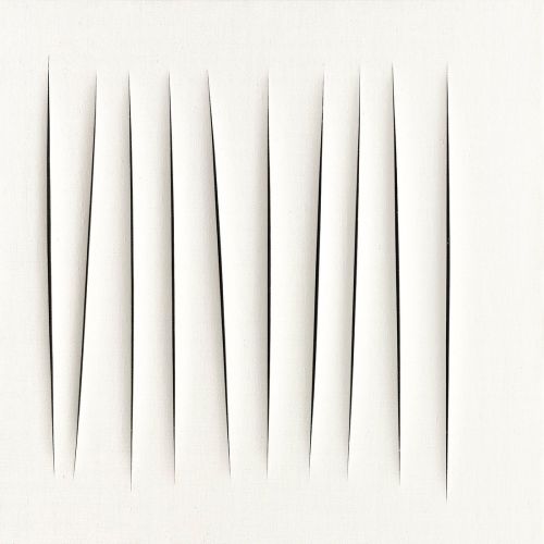 Lucio Fontana, Concetto Spaziale, Attese White White 18 Lucio Fontana, Concetto Spaziale, Attese White White 18
